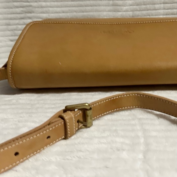 Vintage Calvin Klein Tan Leather Convertible Clutch Crossbody - Picture 13 of 13